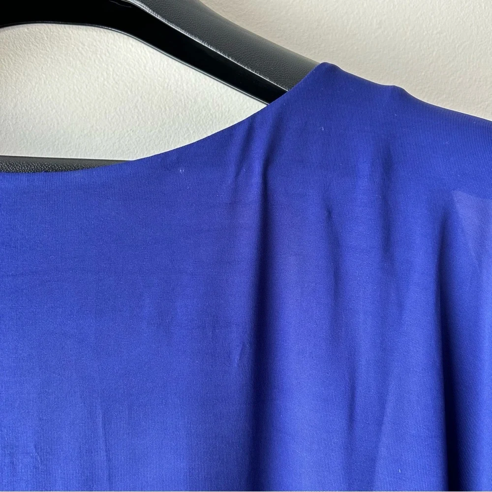 5 FOR $25 |Trina Turk Cold Shoulder Sleeves Knee Length Midi Dress Royal Blue 6 - Picture 8 of 11